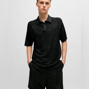 HUGO BOSS polo sz M navy blue